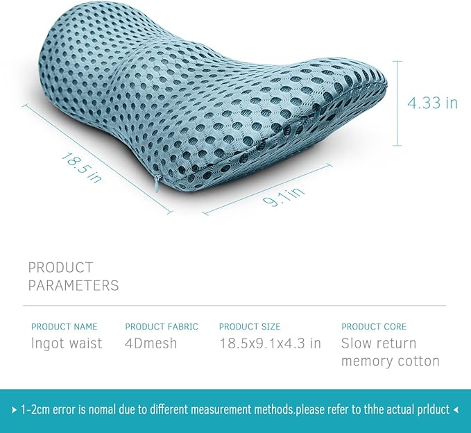 Lumbar Support Pillow for Office Chair, Memory Foam Lumbar Pillow for Lower - Image 4