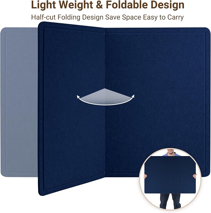 AKTOP Cork Bulletin Board 36" x 48", Large Foldable Felt Notice Pin Board - Image 4