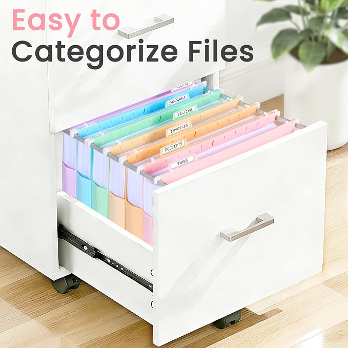 Sooez Extra Capacity Plastic Hanging File Folders, File Organizer - Image 7