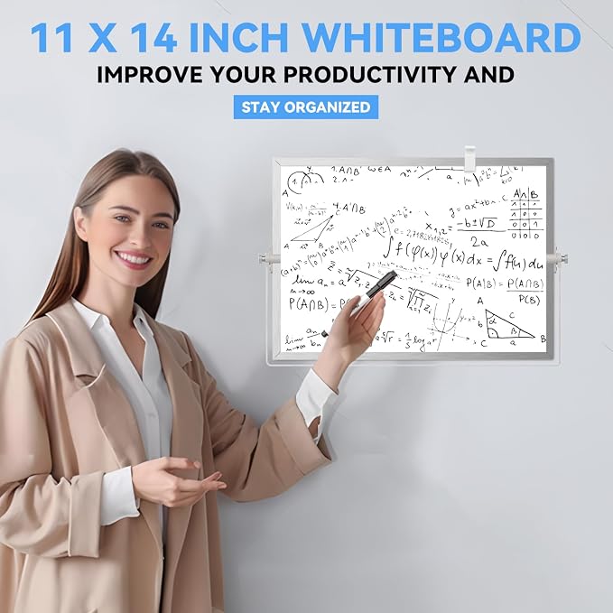 Dry Erase White Board, Cazeyoo Magnetic Desktop Whiteboard 11 x 14inch - Image 6
