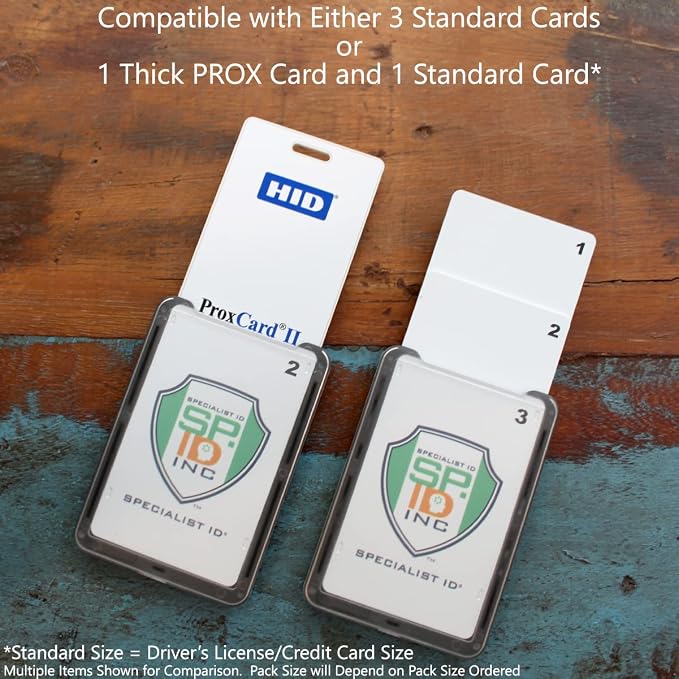 Specialist ID Vertical Top Load Three Card Badge Holder - Image 4