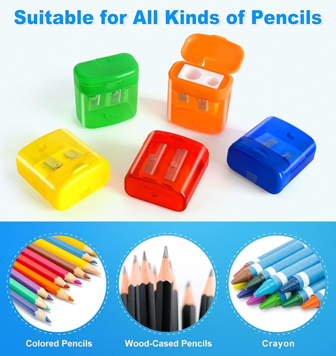 100 Pack Pencil Sharpeners Bulk - Image 3