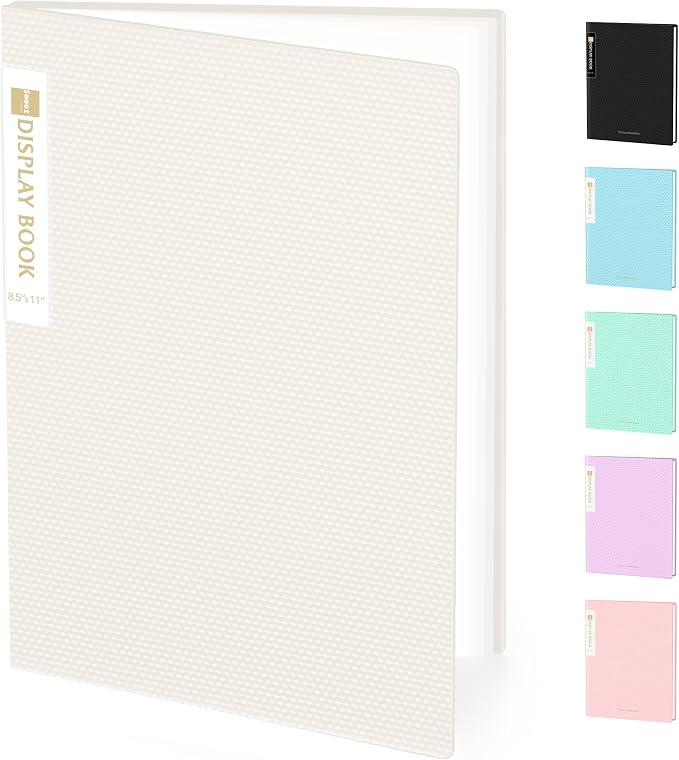 Sooez Binder with Plastic Sleeves 18-Pocket, Displays 36 Pages, 8.5x11 by Sooez