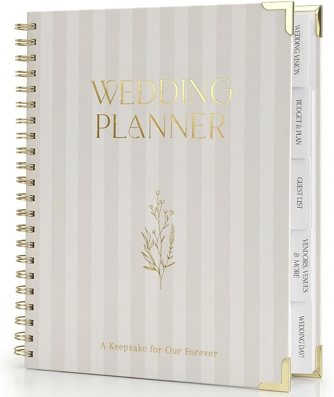 Beautiful Wedding Planner Book and Organizer by ZICOTO
