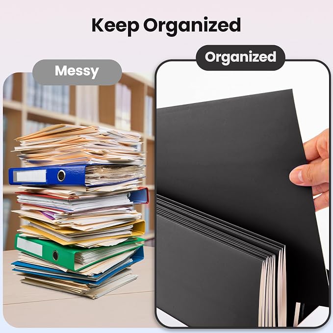BIBRADAA® 50 Black Folders - Image 3