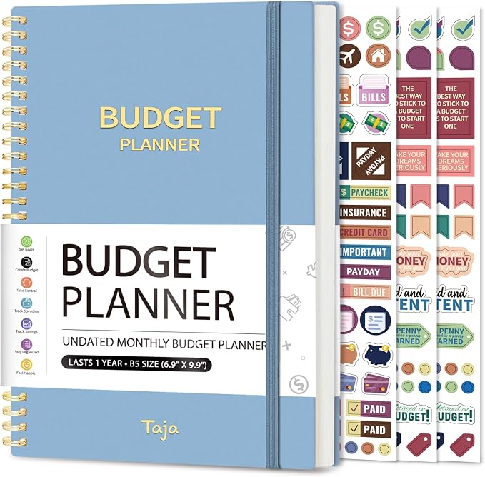 Budget Planner - Monthly Budget Book by Taja
