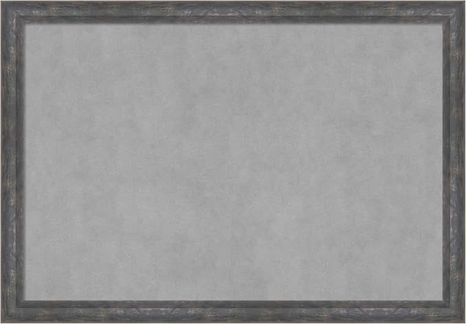 Amanti Art Grey Framed Magnetic Board 27x39 Large Vision Board by AmantiArt