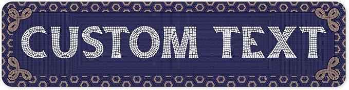 Custom Sign, Custom Street Sign, 11 Font Colors, 13 Font Styles, 4 Hole Options by MySignCenter