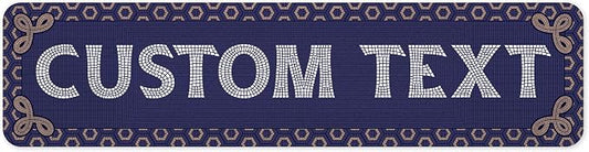 Custom Sign, Custom Street Sign, 11 Font Colors, 13 Font Styles, 4 Hole Options by MySignCenter