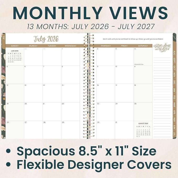 bloom daily planners 2026-2027 Planner 13 Month Academic Year Organizer - Image 3