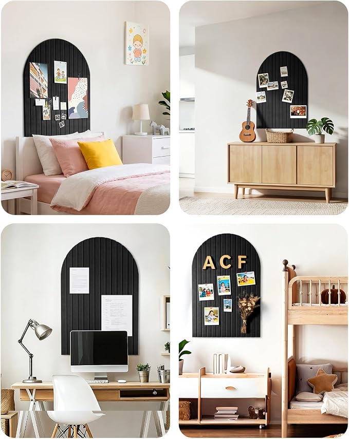 Large Arched Felt Bulletin Board 36"x24" - Image 7