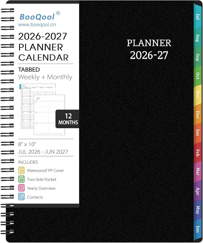 BooQool Planner 2026-2027 for Office, Home - Image 2