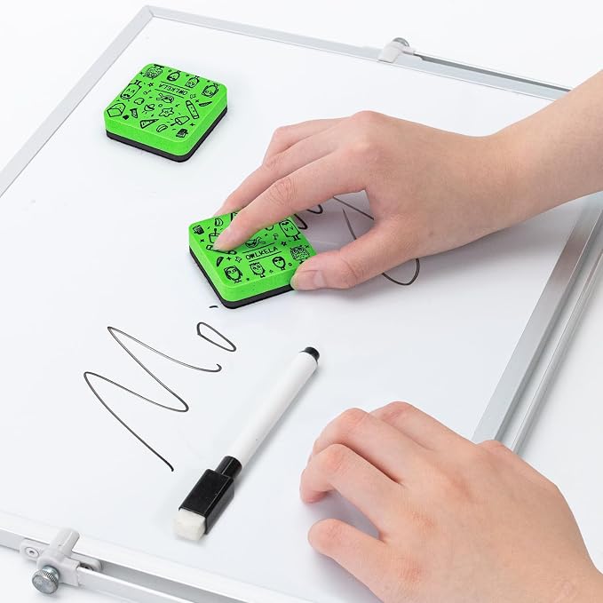 OWLKELA 30Pcs Dry Erase Erasers, Magnetic Whiteboard Eraser, Mini Whiteboard - Image 6