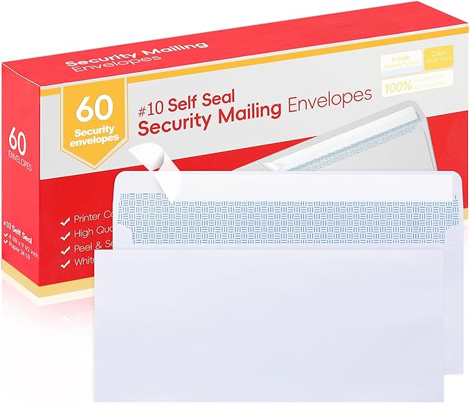 Zzrywuty #10 Letter Size Mailing Envelopes by Zzrywuty