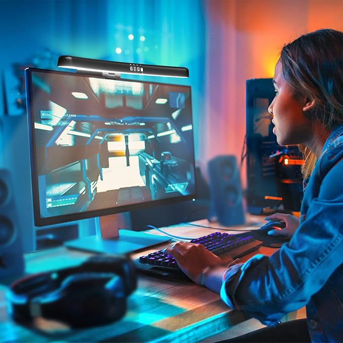 Monitor Light Bar Curved, RGB Backlight, Computer Screen Lamp | Eye Care Dual - Image 7