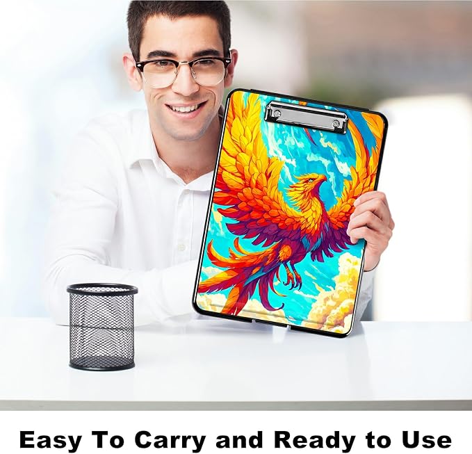 Flamingo Sky A4 Clipboard with Storage Pen Holder, Clipboards Organizer Nursing - Image 6