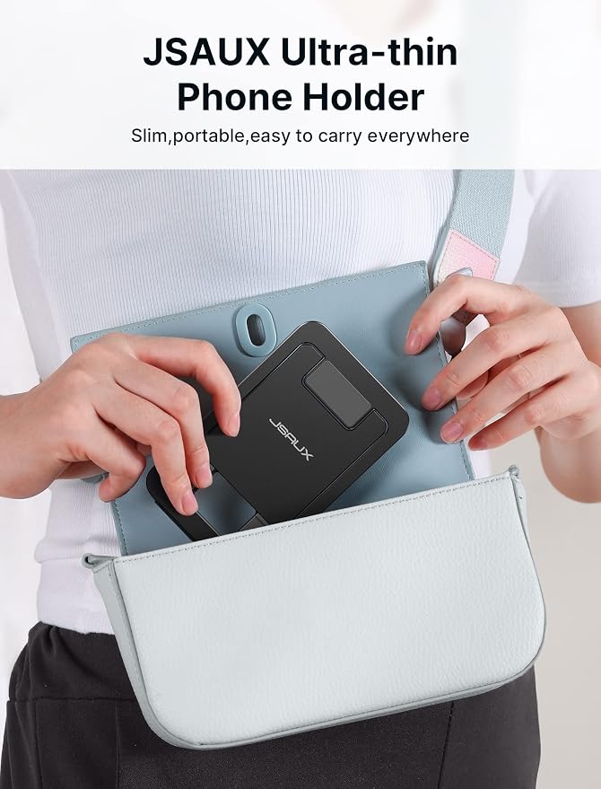 JSAUX Cell Phone Stand, Foldable Aluminum Adjustable Phone Holder - Image 3