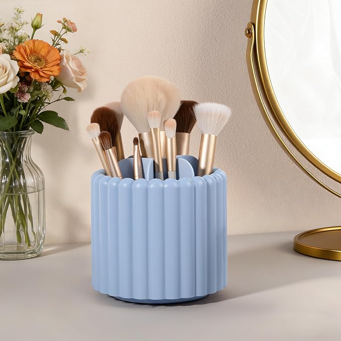 Anyoifax 360° Rotating Pen Holder 7 Slots Desk Organizer Removable Pencil Cup - Image 6