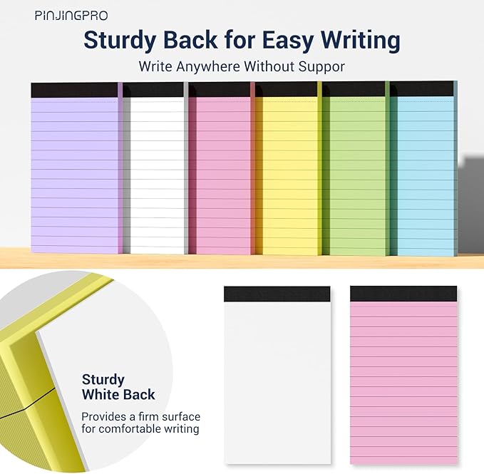 48 Pack Colored Mini Notepad Small Note Pad 3 x 5 Server Note Pads Writing Pads - Image 5