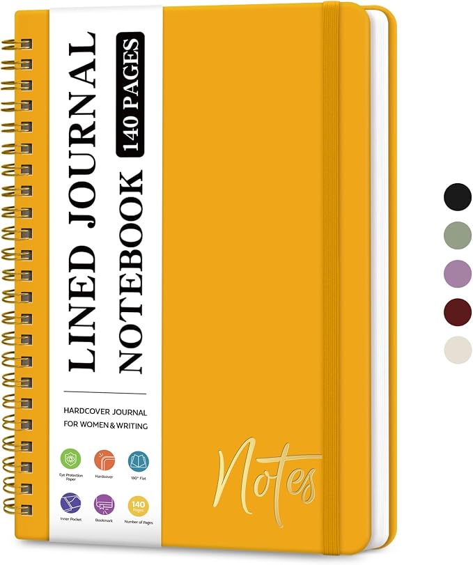 ZOTIA Lined Spiral Journal Notebook by Zotia