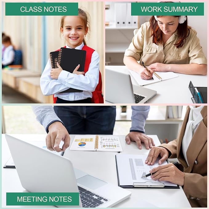 Utron 3 PCS Small Spiral Notebook 5x7, Notebooks - Image 7