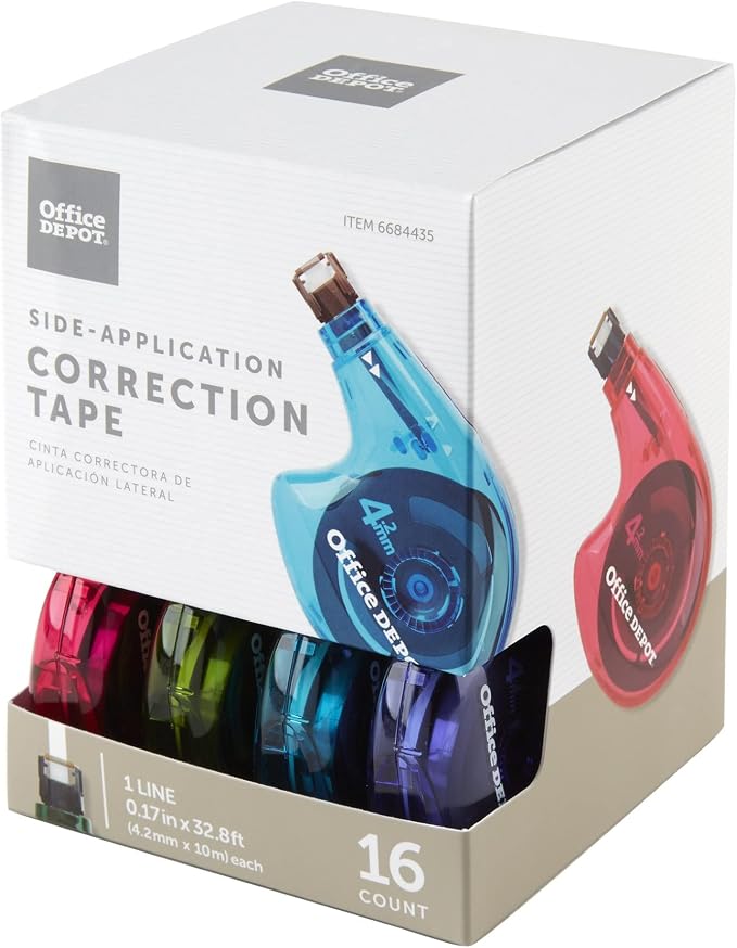 Office Depot® Brand Side-Application Correction Tape, 1 Line x 392" - Image 3