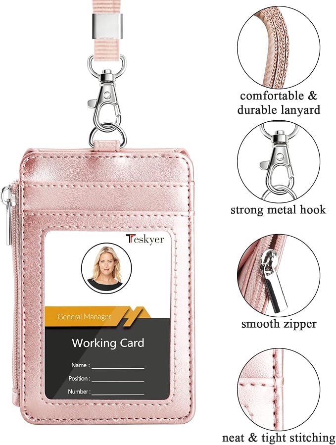 Teskyer Leather ID Badge Holder - Image 3
