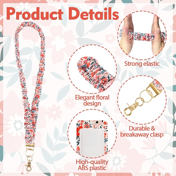 Teacher Lanyard, Scrunchie Lanyard - Image 3