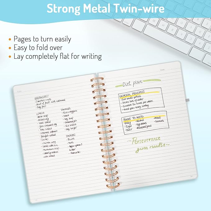 Forvencer Lined Spiral Journal Notebook - Image 3