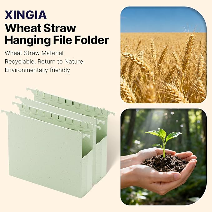 XINGIA Plastic Hanging File Folders Letter Size, 12 Pack 2" Expansion Extra - Image 6