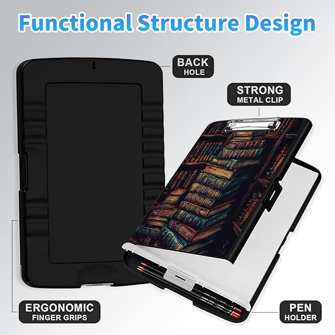 LYHXLYJH Clipboard with Storage, A4 Clipboards with Pen Holder, Heavy Duty - Image 4