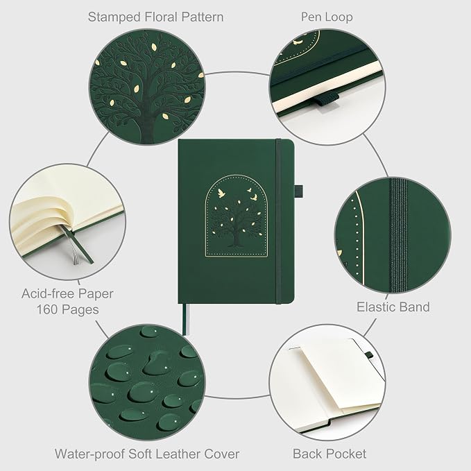&And Per Se Dotted Journal Notebook, A5 Hardcover Aesthetic Dotted Notebook – - Image 3