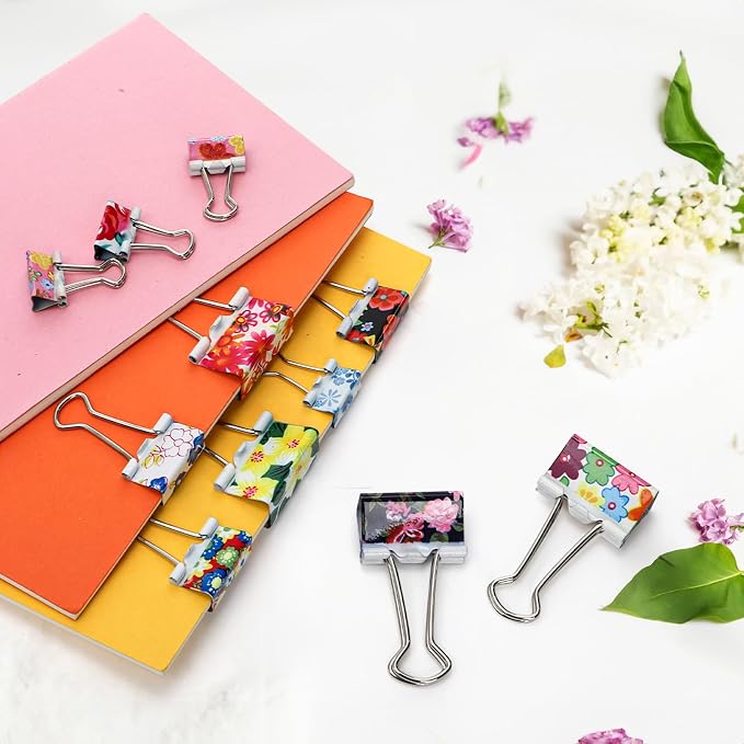 Fasmov 148 Pcs Cute Binder Clips - Image 7
