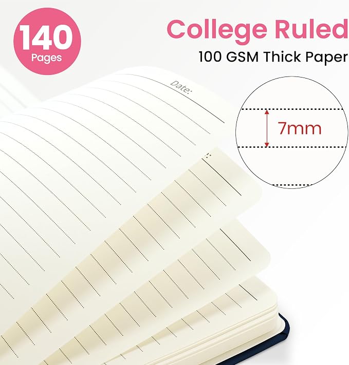 ZOTIA Lined Spiral Journal for Women, A5 Pretty Hardcover Notebook for Work - Image 2