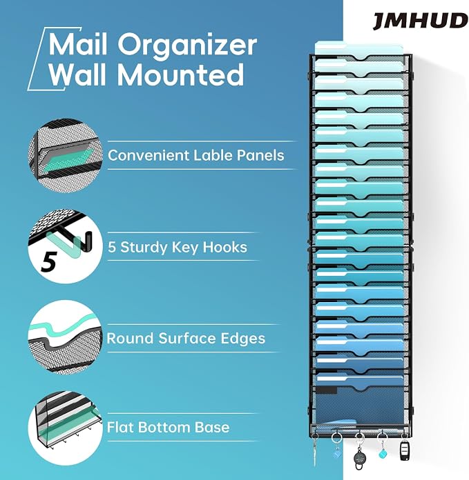 21-Tier Hanging Wall File Organizer - Image 2
