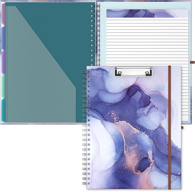 Hongri Clipboard Folio with Refillable Lined Notepad, 8.5 x 11 Folders with by Hongri