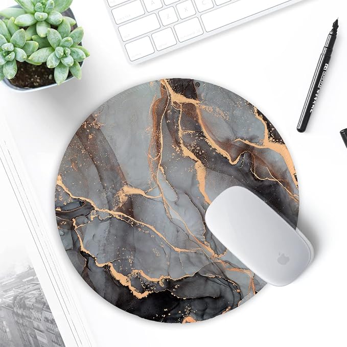 ITNRSIIET Round Mouse Pad with Stitched Edge Premium-Textured Waterproof - Image 7