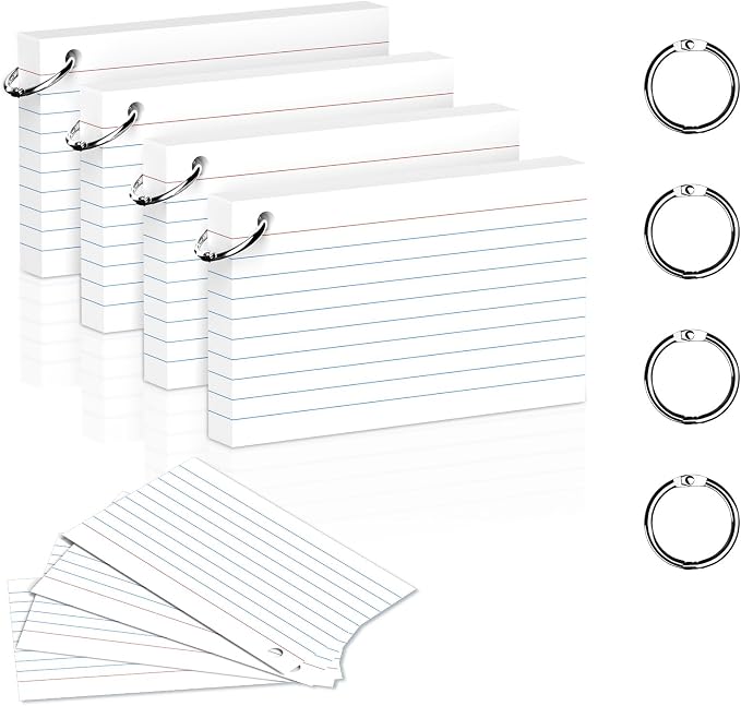 200 Count 3 x 5 Inch White Index Cards by DORFAS