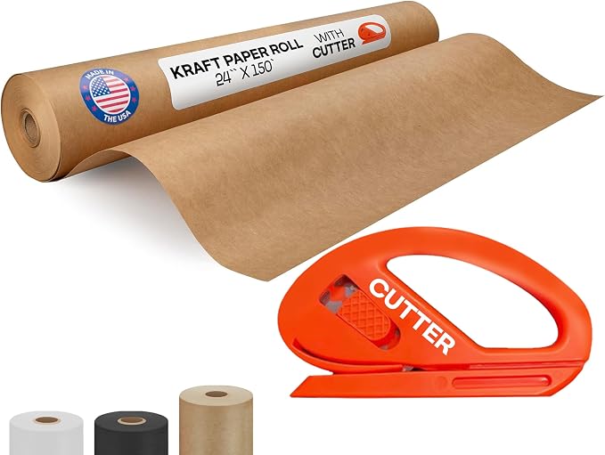 Brown Kraft Paper Roll 24" x 1800" by IDLPackaging