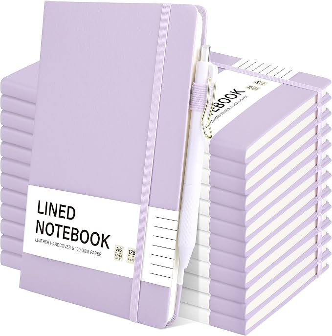 Aodaer 12 Set Lined Notebook Journals by Aodaer