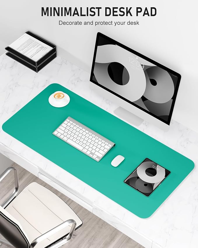 Desk Pad, 35.5" x 17" PU Leather Non-Slip Desk Mat Large Mouse Pad - Image 2