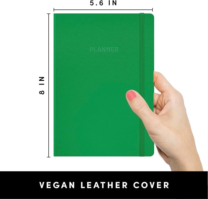 PAPERAGE Undated Weekly & Monthly Hardcover Planner, 5.6 in x 8 in, Includes - Image 2