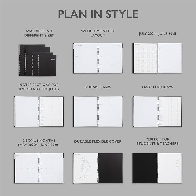 Blue Sky 2024-2025 Academic Year Weekly and Monthly Planner, July 2024 - Image 4