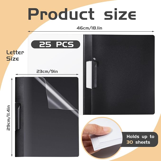 Maitys 80 Pack Durable Clear Report Covers - Image 4