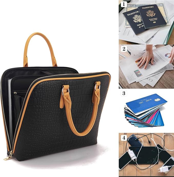 Accordian File Organizer Tote, Folder - Image 4
