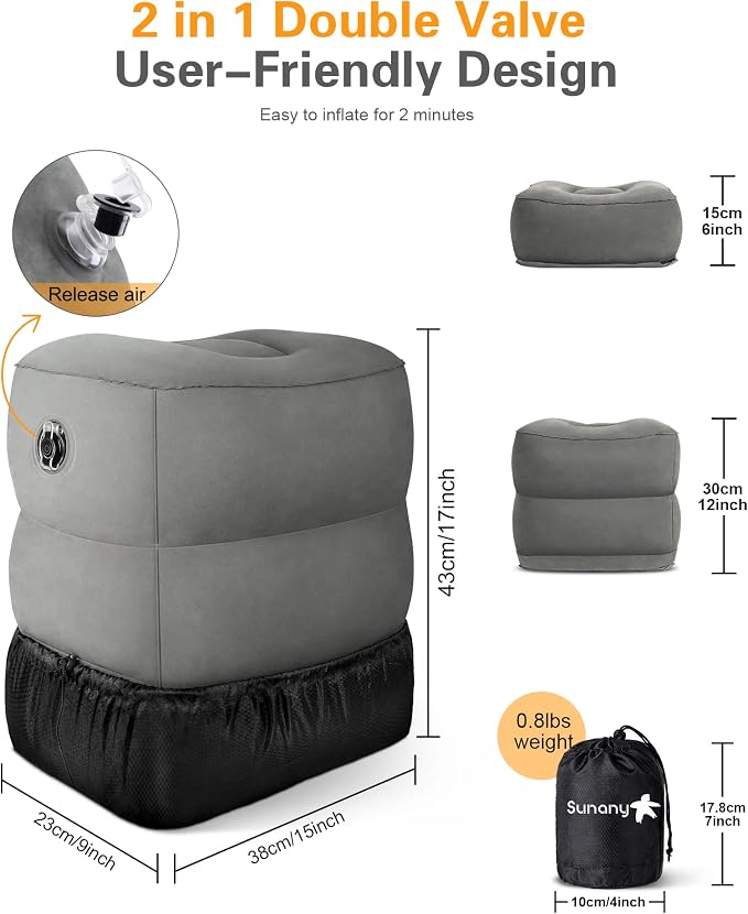 Sunany Inflatable Foot Rest Pillow - Image 4