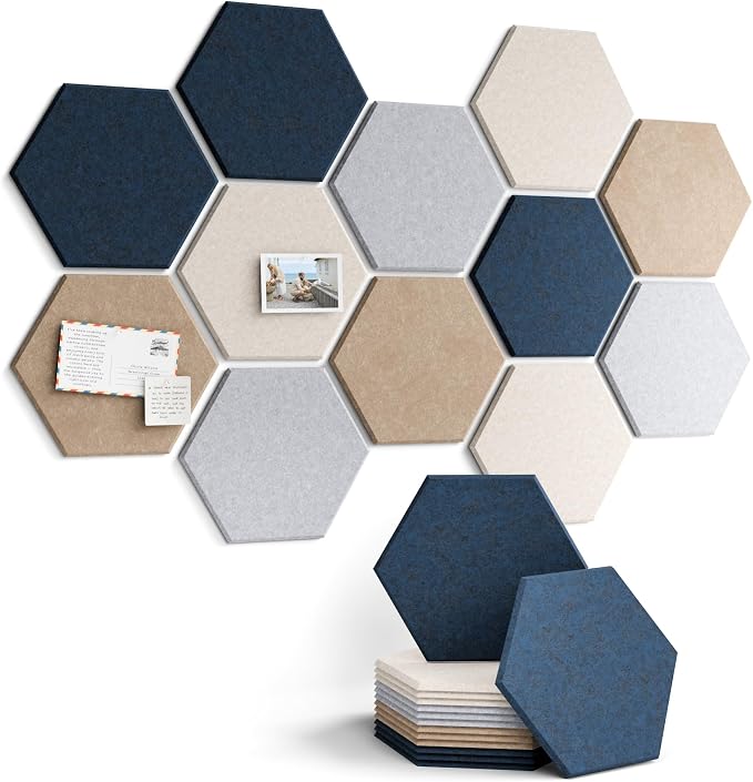 Fluxynara Hexagon Cork Board Alternative by FLUXYNARA