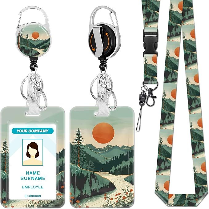 Hancynir Lanyards for Id Badges, Badge Holder by Hancynir