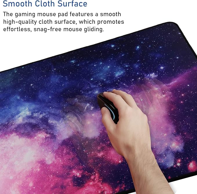 Gaming Mouse Pad, 31.5x15.7x0.12 inch Waterproof Computer Keyboard Mouse Mat - Image 5