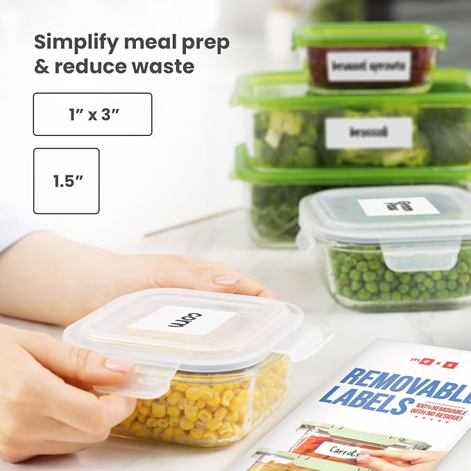 Removable Dry Erase Labels for Food Containers - Image 8